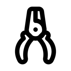 pliers line icon