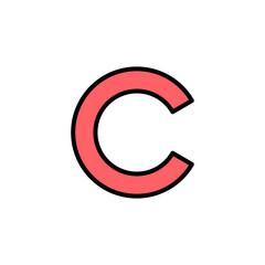 Copyright icon set illustration. copyright sign and symbol