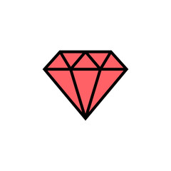 Diamond icon set illustration. diamond gems sign and symbol