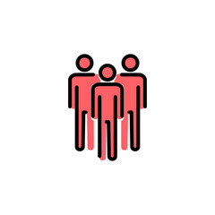 People icon set  illustration. person sign and symbol. User Icon vector