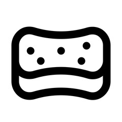 sponge line icon