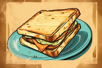 sandwiches, toasts, breakfast image, fast food, delicious pictures