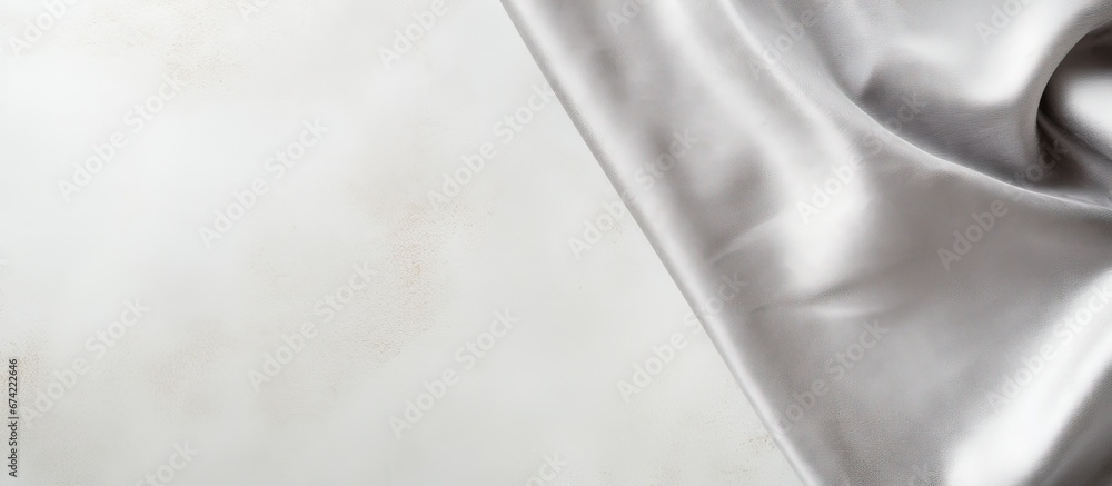 Aufkleber the table in the kitchen is captured from a vertically top view showcasing a silver spoon placed on 