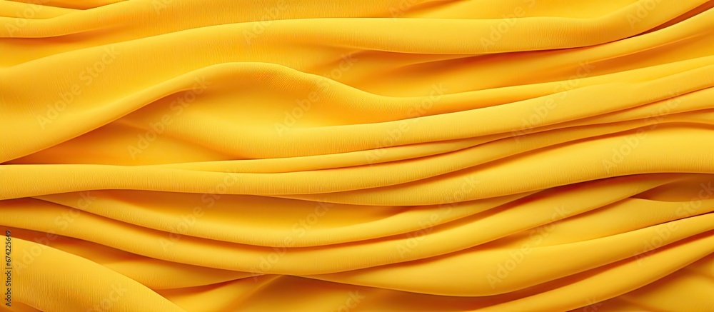 Poster the fabric is made of knitted elastic threads with a texture resembling the weaving of yellow orange