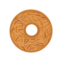 Flat lay Chiffon cake or cotton cheese cake illustration logo