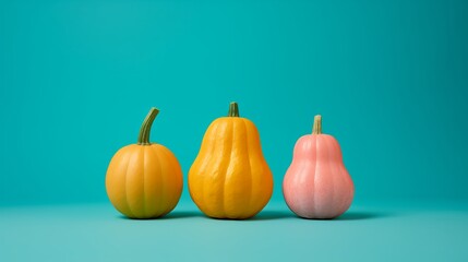 The serene pastel hue of the vibrant pumpkin exudes a sense of wellness and is visually appealing.