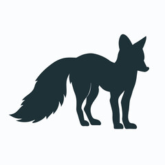 Vector Silhouette of Fox, Cunning Fox Illustration for Forest and Animal Designs