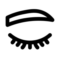 eyelash line icon