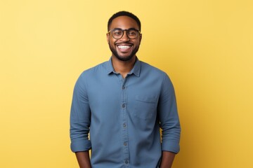 Obraz premium Black man smiling standing portrait