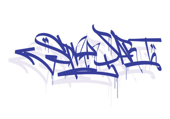 SPRAY ART word graffiti tag style - obrazy, fototapety, plakaty