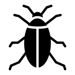 cockroach glyph icon