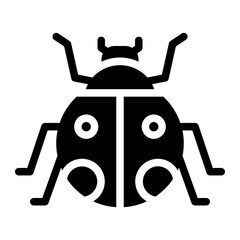 ladybug glyph icon