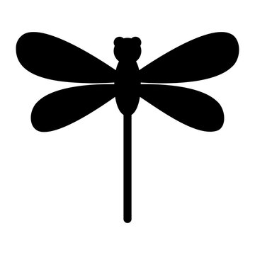 dragonfly glyph icon