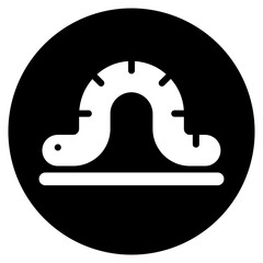 caterpillar glyph icon