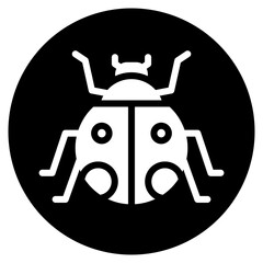 ladybug glyph icon