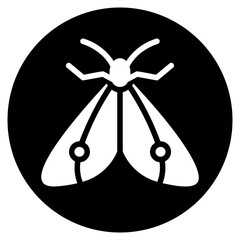 moth glyph icon