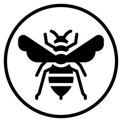 bee glyph icon