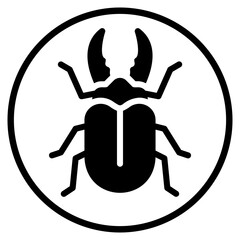 beetle glyph icon