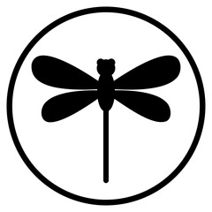 dragonfly glyph icon