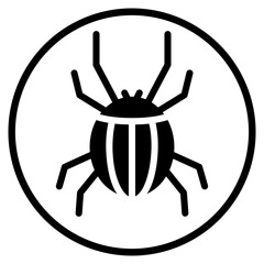 mite glyph icon