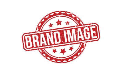 Brand image Red Rubber Stamp vector design.