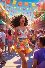 Obraz premium people dancing in the nightclub