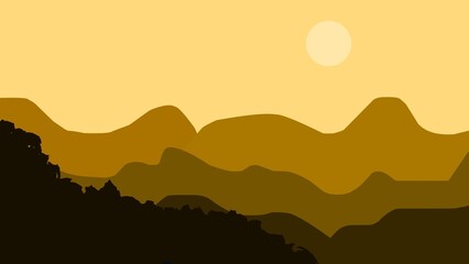 4k color mountain flat background