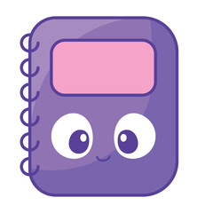 kawaii school supply notebook