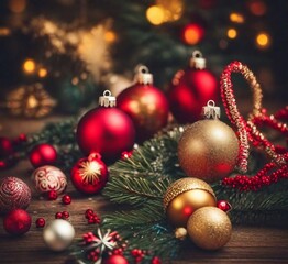 Obraz premium Christmas Decoration Background