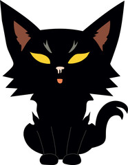 The black cat a symbol often associated with Halloween exudes an air of mystique and enchantment