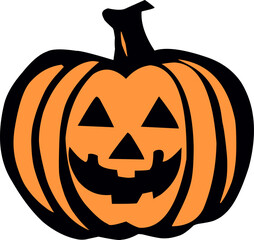 The iconic Halloween pumpkin october season