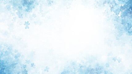 watercolor blue and white gradient, abstract winter background, light cold copy space design blank greeting form