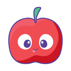 kawaii apple fruit
