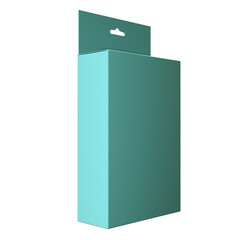 3d render of a box isolated illustration