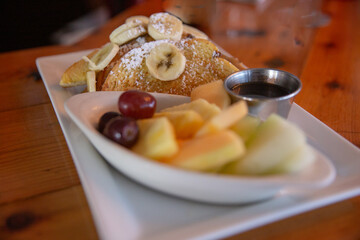 Banana French toast meal