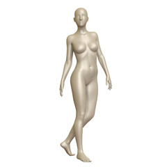 3d human figure Mannequin with a body 3D Render isolated illustration