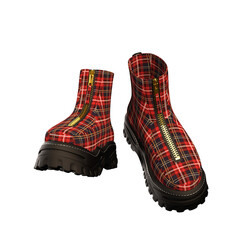 Shoes Boots Fashion 3D render isolated illustration 