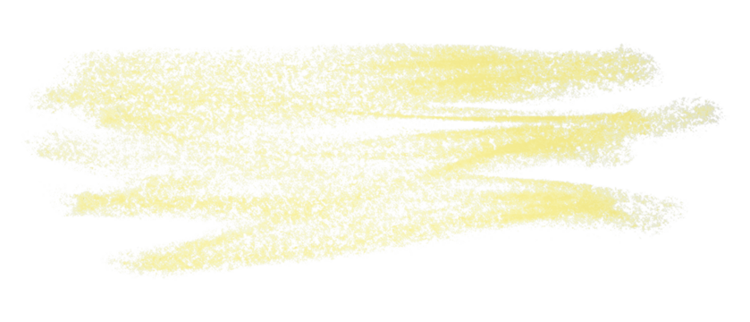 light yellow pencil strokes isolated on transparent background - Powered by Adobe