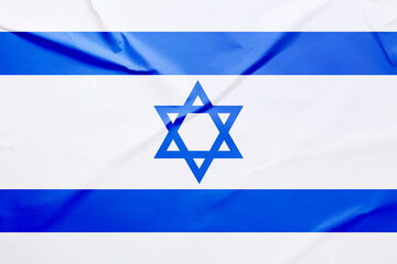 Flag of Israel as background. National symbol