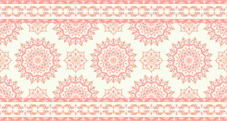 Soft colorful mandala carpet, carpet border Decorate clothes Wallpaper wrapping paper