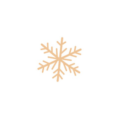 Orange Black Green Christmas Spruce and Cute Snow Graphic Element