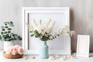 Obraz na płótnie Canvas flowers in vase on the table