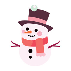 christmas snowman mascot