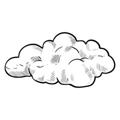 Cloud handdrawn illustration
