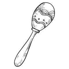 Baby toys handdrawn illustration