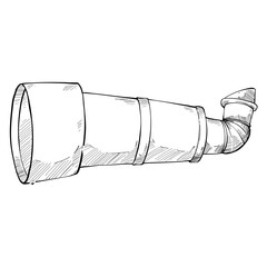 Binoculars handdrawn illustration