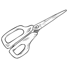 Scissors handdrawn illustration