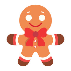 christmas gingerbread with bow