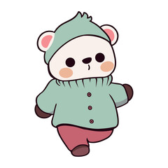christmas bear mascot