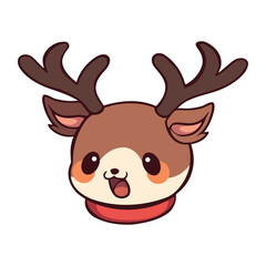 christmas reindeer happy